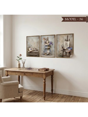 Akıllı Kağıt Statik Tutunma Özellikli Tablo - Poster Çocuk Odası (Model- 36)