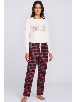 Kom Christ Nakışlı Pijama Takımı