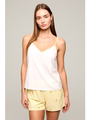 Kom Lemons Desenli Pijama Şort Takımı