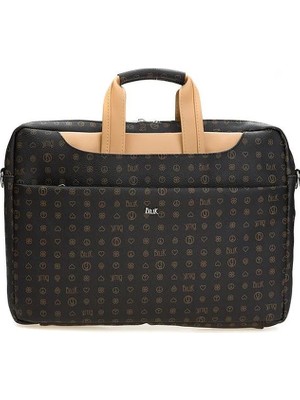 Bilik Deri Monogram Kadın Laptop & Evrak Çantası
