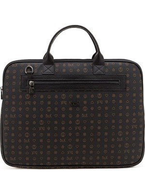 Bilik Deri Monogram Unisex Laptop & Evrak Çantası