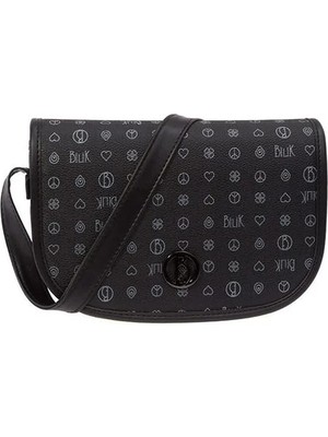 Bilik Deri Monogram Kadın Çapraz Askılı Çanta