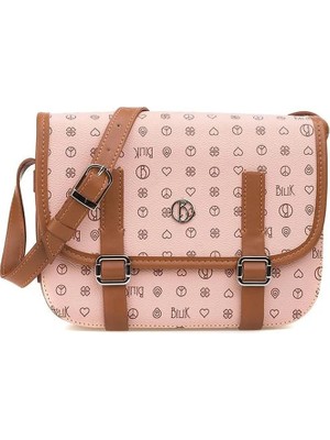 Bilik Deri Monogram Kadın Çapraz Askılı Çanta