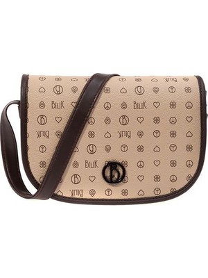 Bilik Deri Monogram Kadın Çapraz Askılı Çanta