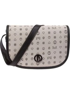 Bilik Deri Monogram Kadın Çapraz Askılı Çanta