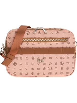 Bilik Deri Monogram Kadın Çapraz Askılı Çanta