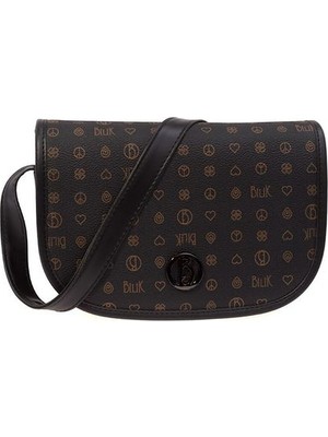 Bilik Deri Monogram Kadın Çapraz Askılı Çanta