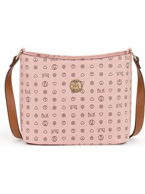 Bilik Deri Monogram Kadın Çapraz Askılı Çanta