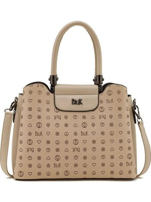 Bilik Deri Monogram Kadın El Çantası