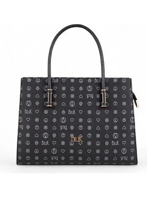 Bilik Deri Monogram Kadın El Çantası