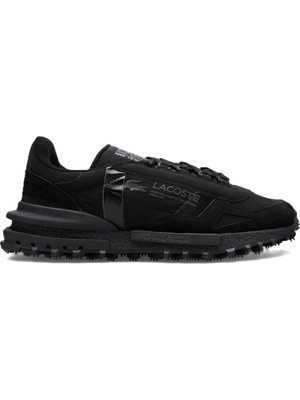 Lacoste Elite Active  Leather Mens Sneaker Hakiki Deri Erkek Günlük Spor Ayakkabı Siyah