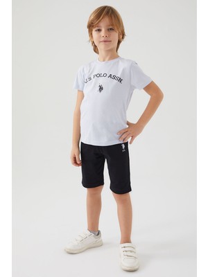 U.S. Polo Assn. U.S. Polo Assn Erkek Çocuk Mavi Bermuda Takım US1369-C-V4