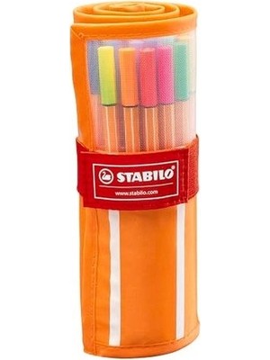 Stabilo Point Kalem 88 Rollerset 25+5 Neon