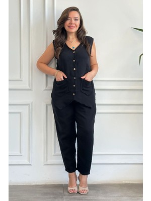 Yağmur Butik Havuç Paça Müslin Pantolon