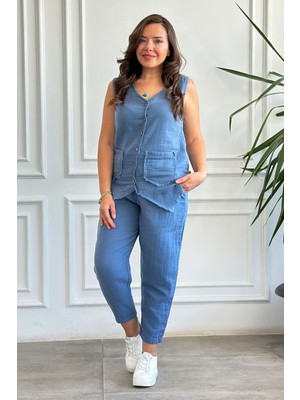 Yağmur Butik Havuç Paça Müslin Pantolon
