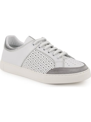 Libero LZ5883 Delikli Antik Deri ve Süet Detaylı Kalın Hafif Eva Taban Kadın Sneaker