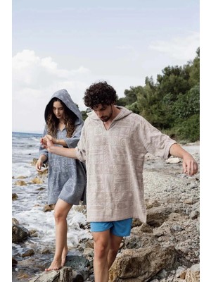 İrya Kayora %100 Pamuk Unisex Plaj Pançosu Sand Beige