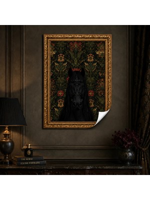Akıllı Kağıt Statik Tutunma Özellikli Tablo - Poster Hayvan (Model-33)