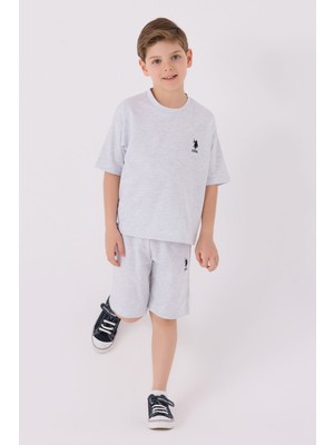 U.S. Polo Assn. U.S. Polo Assn Erkek Çocuk Gri Bermuda Takım US1779-C-V26
