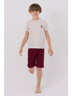 U.S. Polo Assn. U.S. Polo Assn Erkek Çocuk Krem Bermuda Takım US1391-C-V9