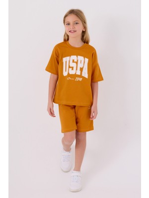 U.S. Polo Assn. U.S. Polo Assn Kız Çocuk Sarı Bermuda Takım US1849-C-V3