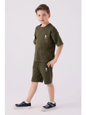 U.S. Polo Assn. U.S. Polo Assn Erkek Çocuk Haki Bermuda Takım US1779-C-V15