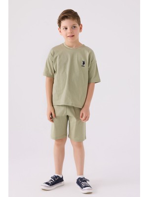 U.S. Polo Assn. U.S. Polo Assn Erkek Çocuk Haki Bermuda Takım US1779-C-V13