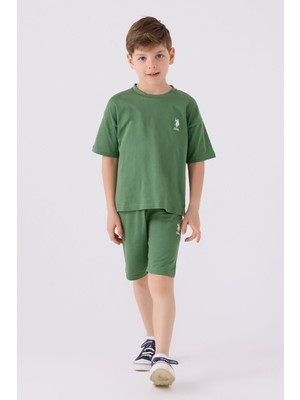 U.S. Polo Assn. U.S. Polo Assn Erkek Çocuk Yeşil Bermuda Takım US1779-C-V6