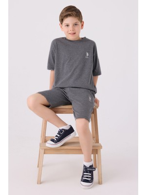 U.S. Polo Assn. U.S. Polo Assn Erkek Çocuk Antrasit Bermuda Takım US1779-C-V27