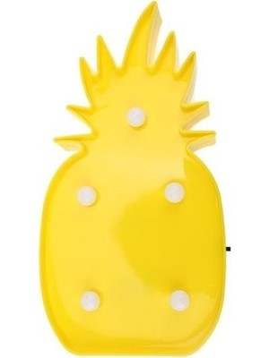 Go İthalat Ananas Şeklinde Ledli Dekoratif Eğlenceli Çocuk Gece Lambası