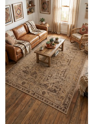 Naar Nayra Spirit 3 Kaymaz Tabanlı Yıkanabilir Vintage Kilim