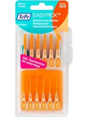 Tepe Easypick XS/S Kürdan 36'lı Paket Dar Diş Aralıkları İçin Pratik Temizlik TEP015811