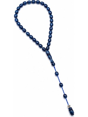 Sose Moda Şükrü Baba Usta Imzalı Sistemli Bilek Boy Lacivert Sıkma Katalin Tesbih