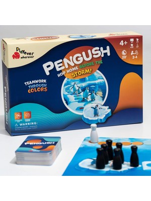 Playever Pengush - Ahşap Renkli Takım Oyunu ile Stratejik Düşünmeyi Geliştirir, 1 Parça