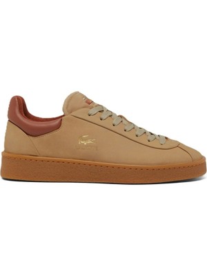 Lacoste Baseshot Premium Leather Mens Sneaker Hakiki Deri Erkek Günlük Spor Ayakkabı Kahverengi