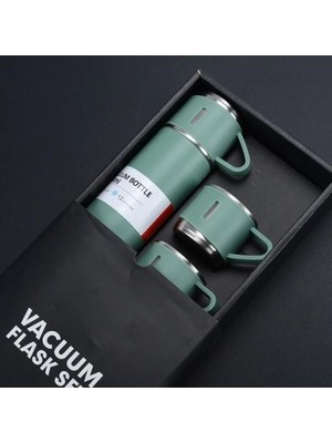 Renas Store Paslanmaz Çelik Bardaklı Termos Seti 500 ml