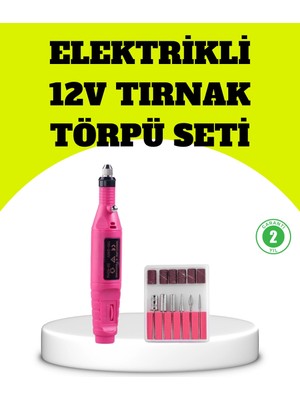 Nevamel Elektrikli Manikür Pedikür Törpü Seti 6 Başlıklı