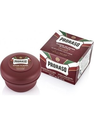 Proraso Tıraş Sabunu Sandal Ağacı ve Shea Butter Özlü 150 ml Nemlendirici Tahriş Önleyici Kırmızı