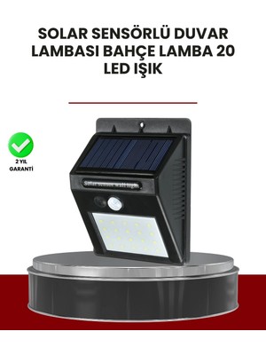 Nevamel Bahçe ve Dış Mekanlar Için Güneş Enerjili 20 LED Hareket Sensörlü Lamba