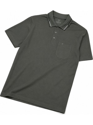 Baba Pant Simenti,polo Yaka, Pamuklu,cepli,likralı ,baba Tişört-Haki  Yeşili