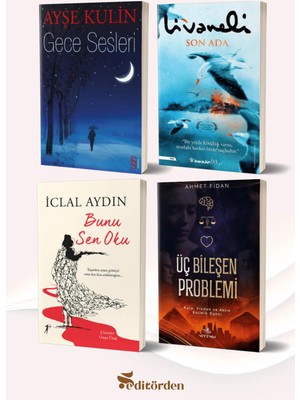 Nirengi Yayınları Gece Sesleri/ayşe Kulin - Son Ada/zülfü Livaneli - Bunu Sen Oku/iclal Aydın - Üç Bileşen Problem