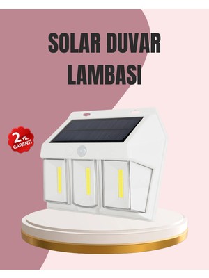 Nevamel Güneş Enerjili Bahçe ve Duvar Aydınlatma – BK-618-3 LED Lamba