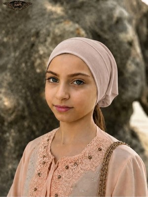 ALDAIYR Dikişli Hazır Pratik Geçmeli Düz Çocuk Boru Bone