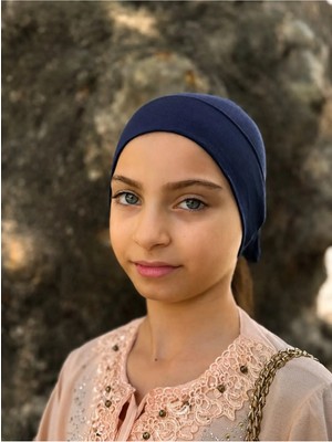 ALDAIYR Dikişli Hazır Pratik Geçmeli Düz Çocuk Boru Bone