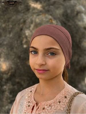 ALDAIYR Dikişli Hazır Pratik Geçmeli Düz Çocuk Boru Bone