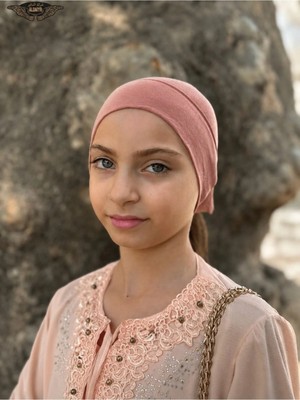 ALDAIYR Dikişli Hazır Pratik Geçmeli Düz Çocuk Boru Bone