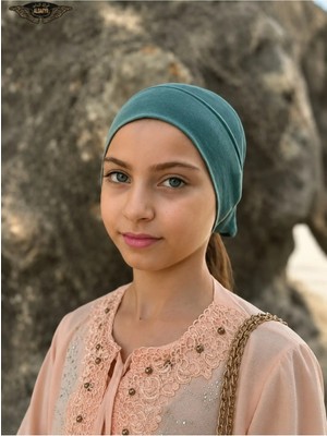 ALDAIYR Dikişli Hazır Pratik Geçmeli Düz Çocuk Boru Bone