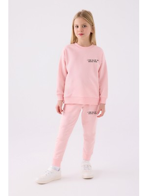 Rolypoly Kız Çocuk Pembe Eşofman Takımı RP3502-C-V2