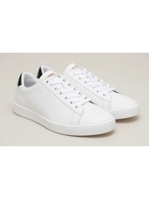 U.S. Polo Assn. Kadın Sneaker Ayakkabı Beyaz Suni Deri Düz Taban Franco Modeli 101032705