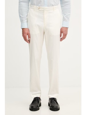 Boss Erkek Regular Fit Normal Bel Daralan Paça Ekru Pantolon 50566948-118